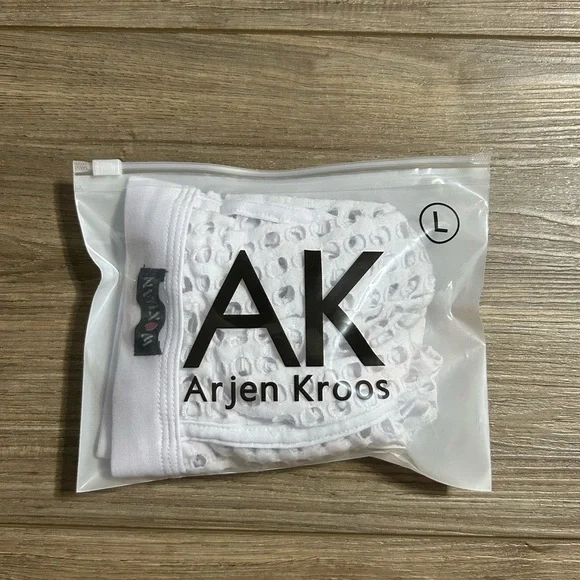 SOLD Mesh See Through Boxer Briefs / Trunks in White (Size Small) - Picture 2 of 11